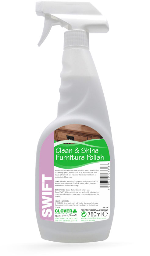 CLOVER (CHRISTEYNS) | 603 SWIFT FURNITURE POLISH TRIGGER SPRAY X 750 ML | 603