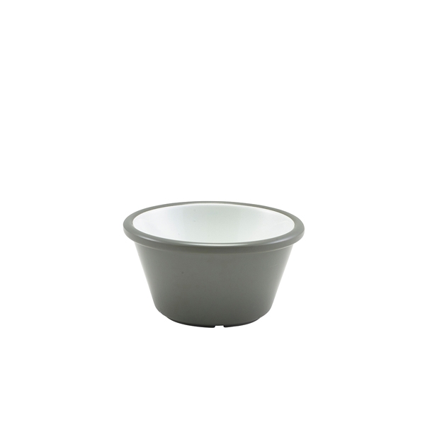 GENWARE | MELAMINE GREY AND WHITE TWO TONE RAMEKIN 59ML X 24 | E278-04
