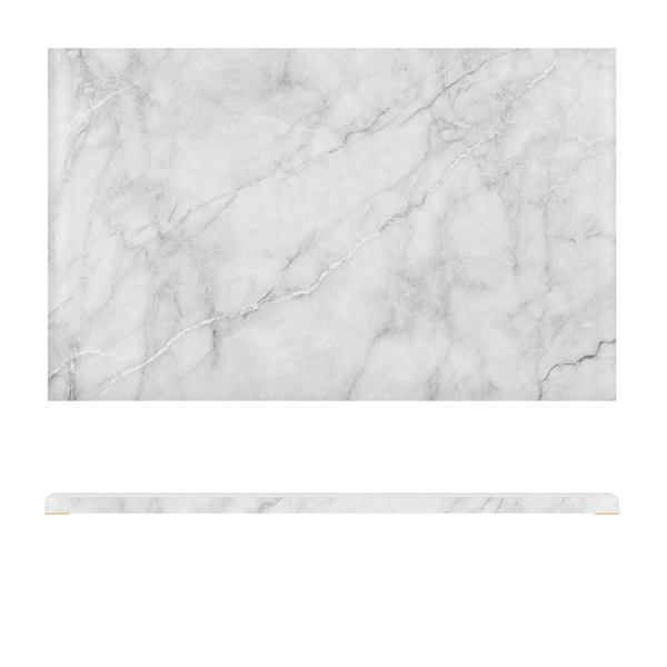 GENWARE | WHITE MARBLE AGRA MELAMINE GN 1/1 SLAB 53 X 32.5CM | AG110824