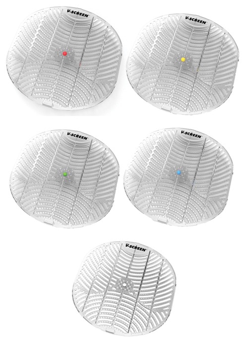 VECTAIR | V-SCREEN URINAL SCREEN X 4 | V-SCREEN