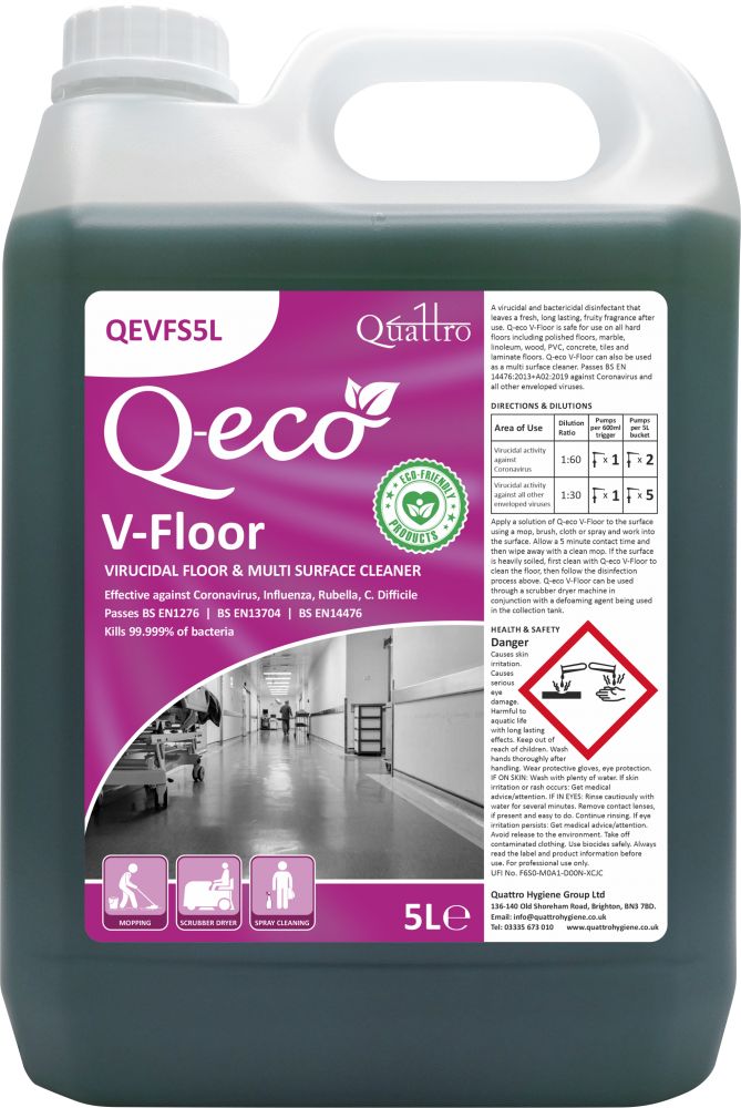 QUATTRO&#x20;&#x7C;&#x20;Q-ECO&#x20;V-FLOOR&#x20;&amp;&#x20;SURFACE&#x20;CLEANER&#x20;X&#x20;5&#x20;LTR&#x20;&#x7C;&#x20;QEVFS5L