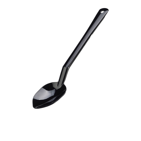 GENWARE |  BLACK SERVING SPOON SOLID 13" | 4420-03