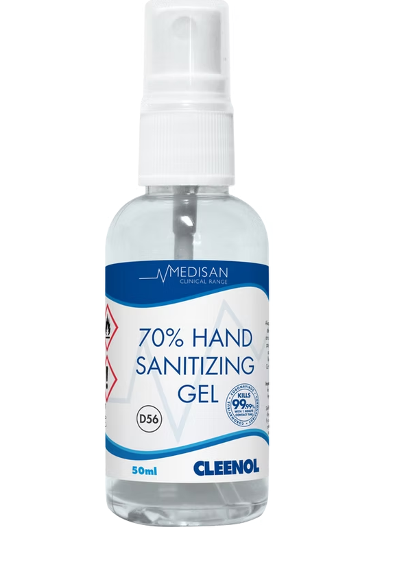CLEENOL | MEDISAN HAND SANITISING GEL 70% 25 X 50ML | 77159
