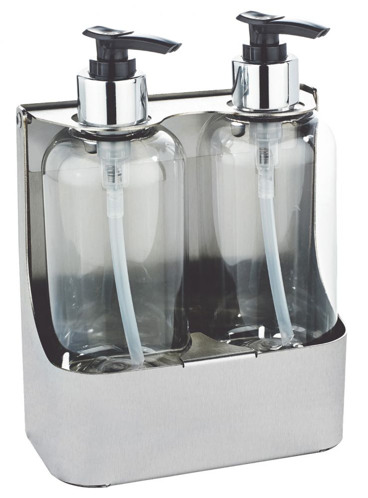 DOLPHIN SOLUTIONS |  STAINLESS STEEL TWIN SOAP HOLDER | BC362-2
