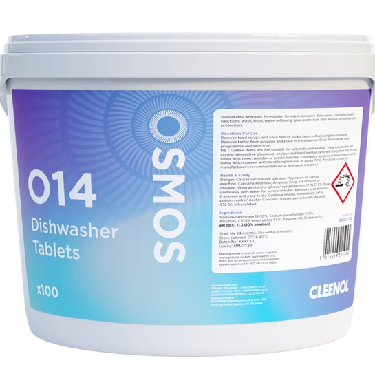 CLEENOL | OSMOS DISHWASHER TABLETS 1 X 100 | OSM-DTAB-100