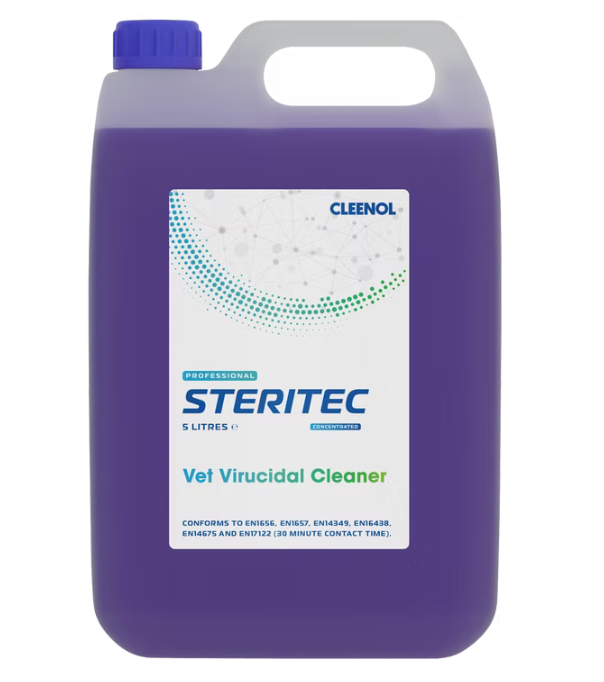 CLEENOL | STERITEC VIRICIDAL CLEANER CONCENTRATE 5 LTR | STE-VET-CON