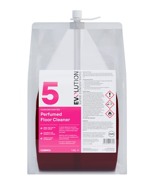 CLEENOL | EVOLUTION CONCENTRATED PERFUMED FLOOR CLEANER EV5 X 1.5 LTR | EV5