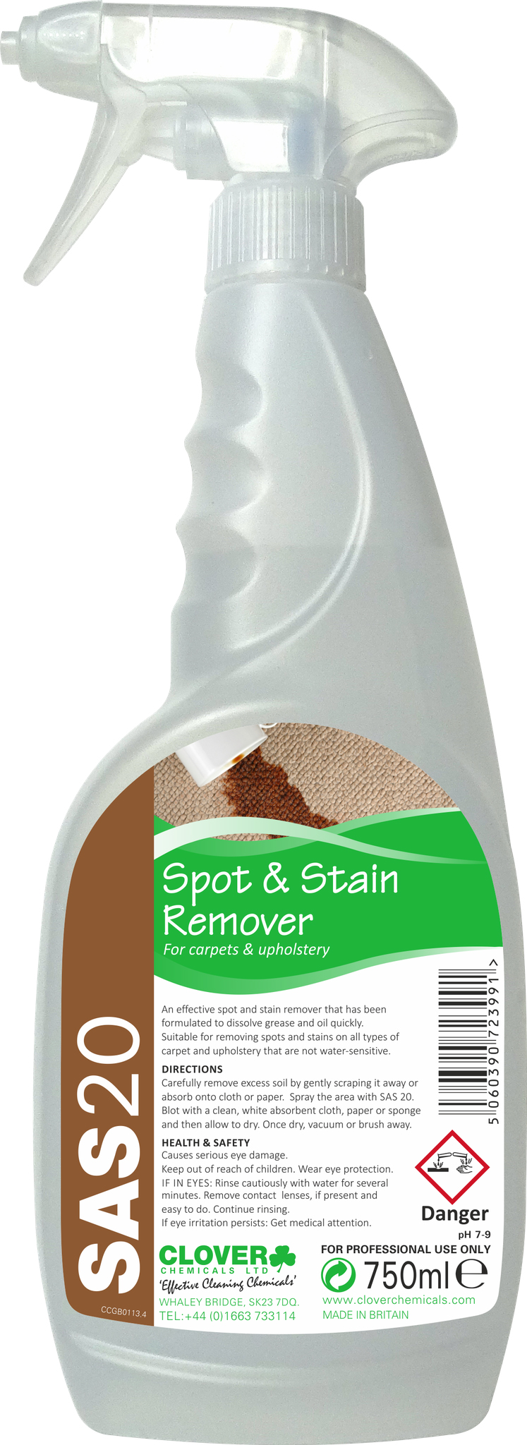 CLOVER (CHRISTEYNS) | 442 SAS20 SPOT & STAIN REMOVER X 750 ML | 442