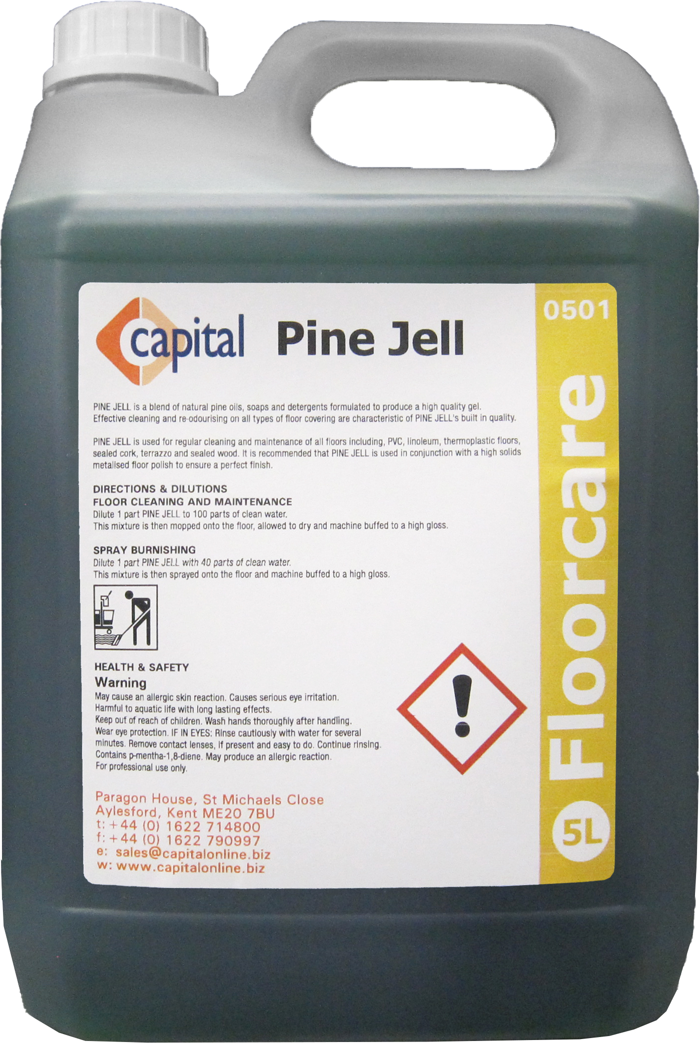 CAPITAL | PINE JELL  X 5 LTR 