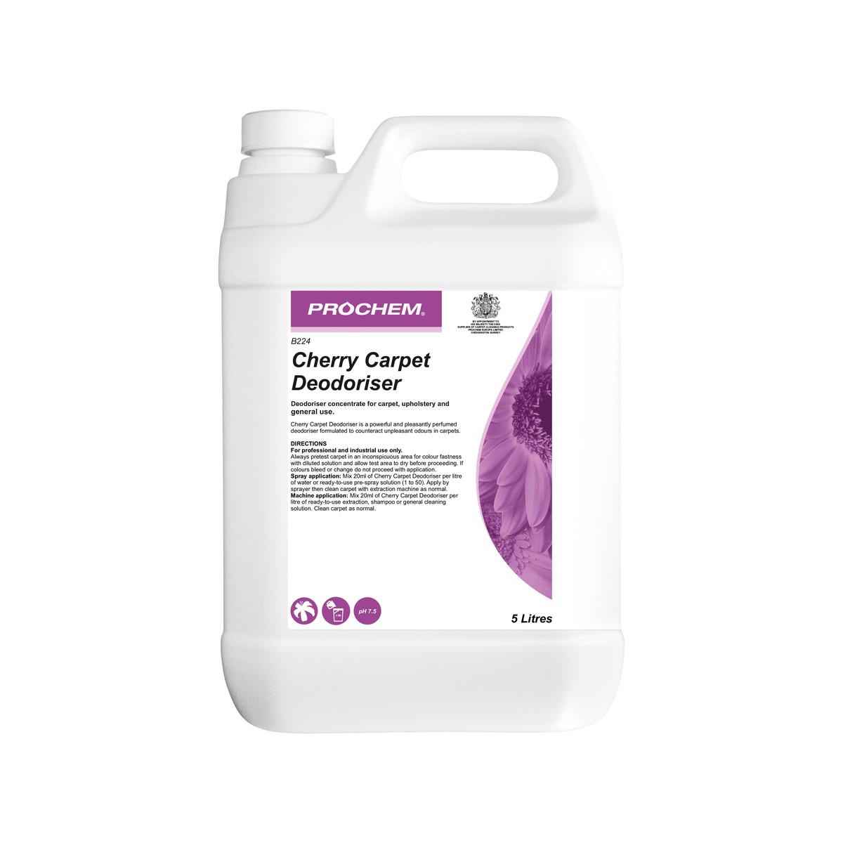 PROCHEM | CHERRY CARPET DEODORISER X 5 LTR | B224-05 | 2577