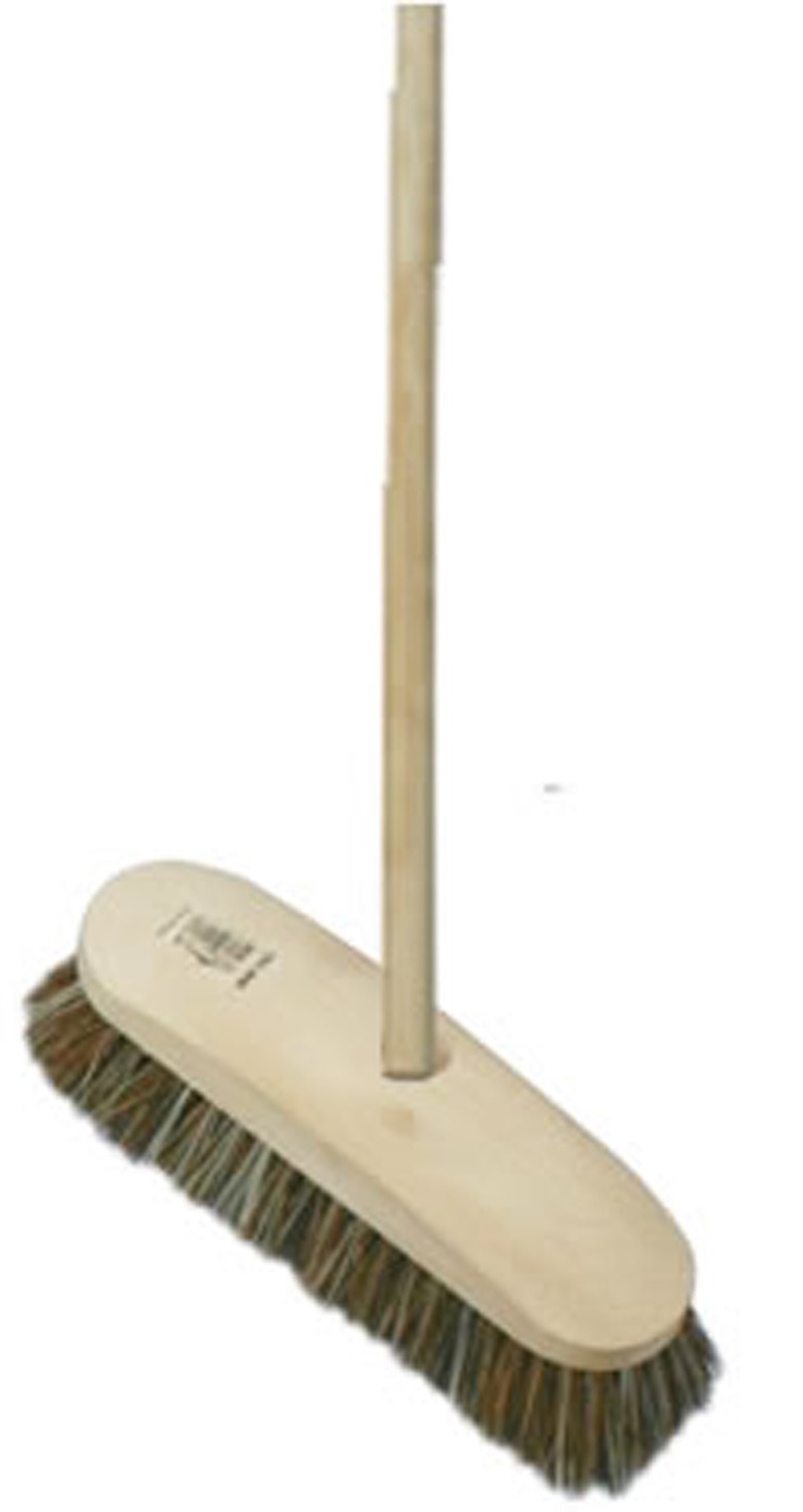 HILL BRUSH | 9 INCH DECK SCRUB C/W 4 FOOT X 15/16 INCH HANDLE