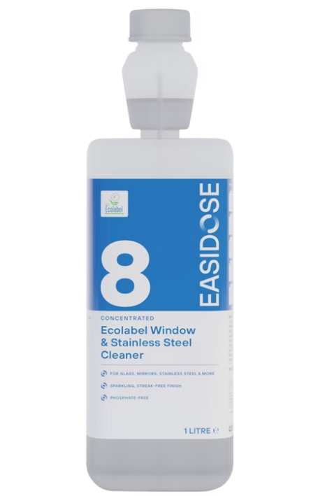 CLEENOL | ECOLABEL EVOLUTION EV8 WINDOW AND STAINLESS STEEL CLEANER X 1 LTR | ECO-ED8-3X1