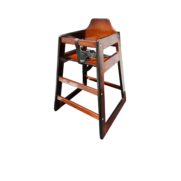 GENWARE | WOODEN HIGH CHAIR - DARK WOOD | HCHAIR-DW