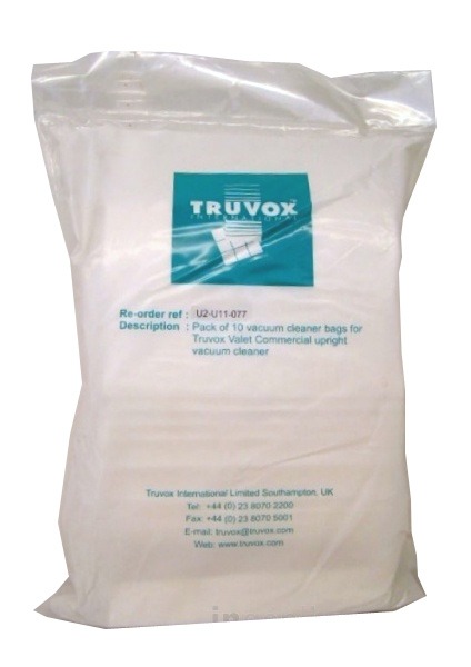 TRUVOX | VALET UPRIGHT VAC BAG X 10 | U2-U11-077