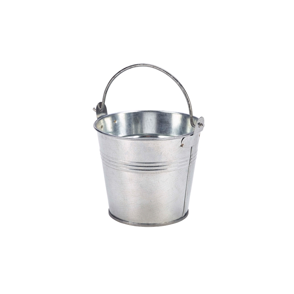 GENWARE | GALVANISED STEEL SERVING BUCKET 10CM DIA X 12 | GSB10