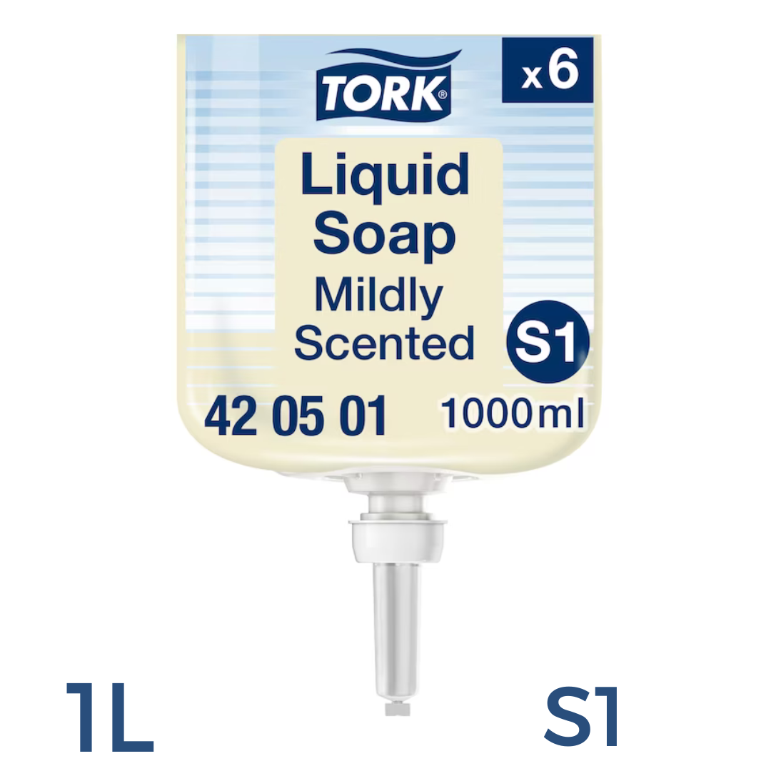 TORK | S1 PREMIUM MILD LIQUID SOAP 6 X 1LTR | 420501 | 420501