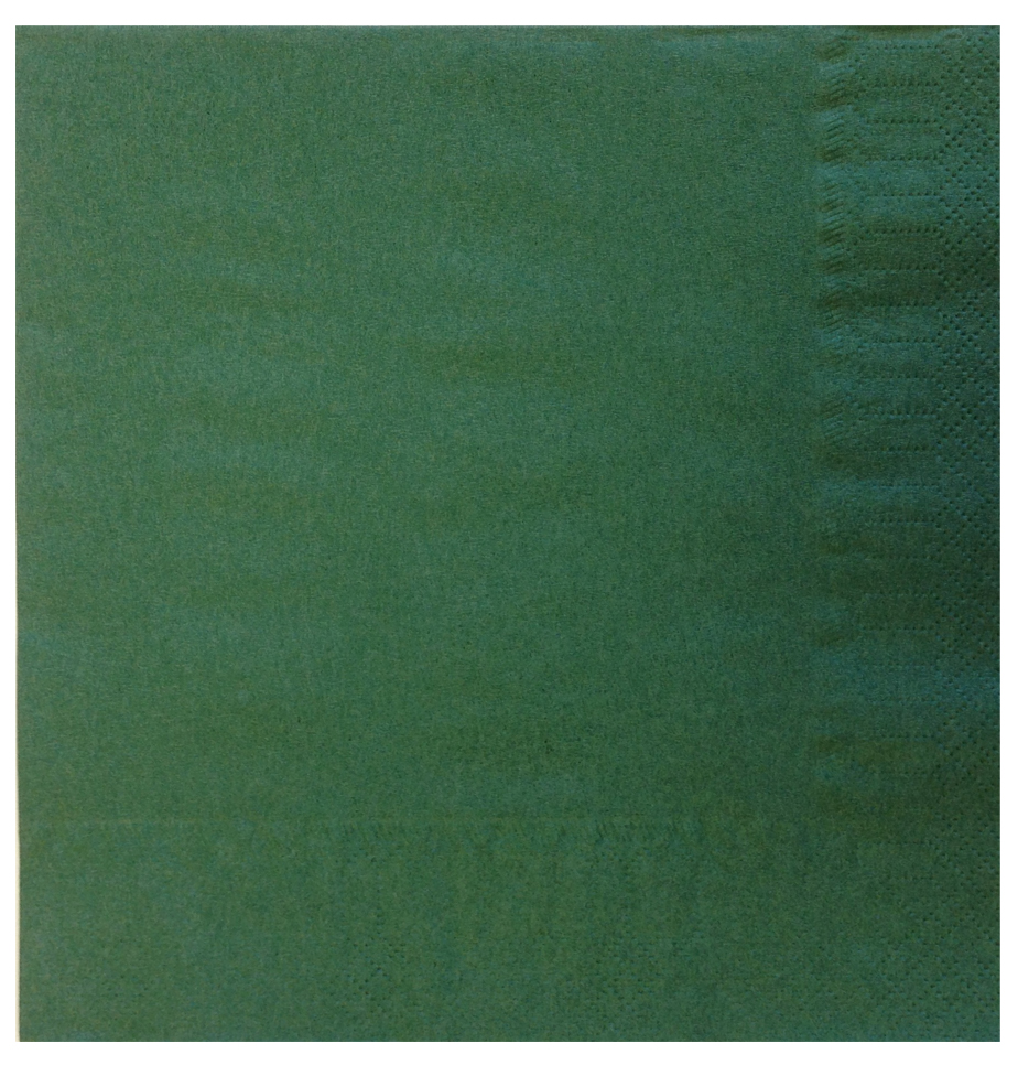 POPPIES EUROPE | 4 FOLD FOREST GREEN COCKTAIL NAPKIN 2 PLY 24CM X 2000