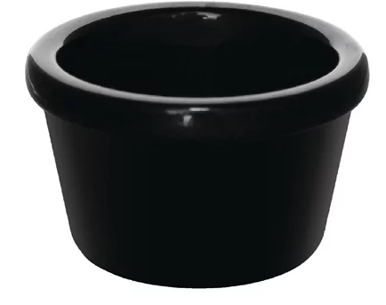 OLYMPIA | KRISTALLON MELAMINE PLAIN RAMEKIN 63 MM BLACK X 12 | DM161