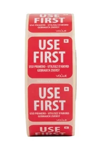 VOGUE | REMOVABLE USE FIRST LABELS X 1000 | E149