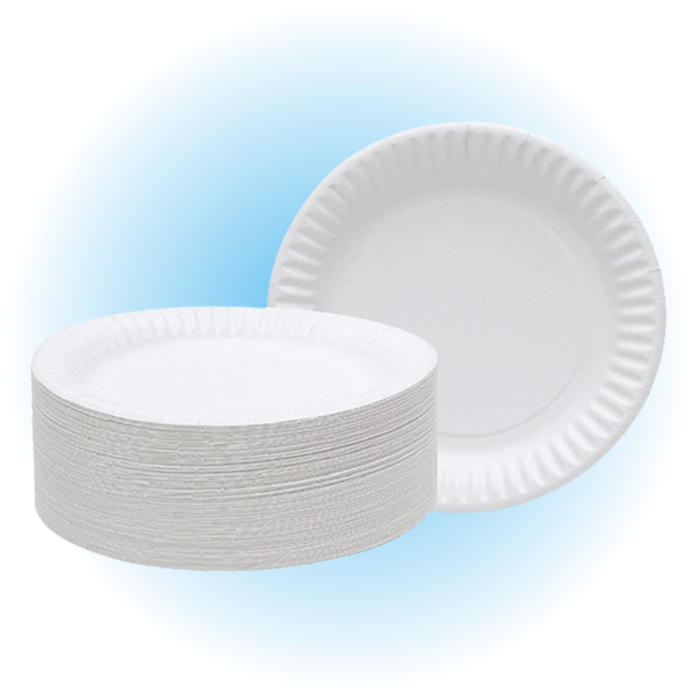 POPPIES EUROPE | WHITE PAPER PLATES X 100 | PLATE9