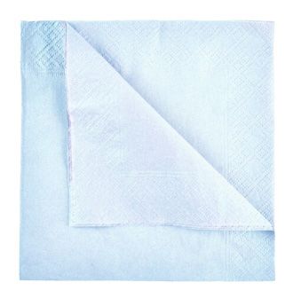 SWAN MILL | 4 FOLD PALE BLUE LUNCHEON NAPKIN 2 PLY 33CM X 2000