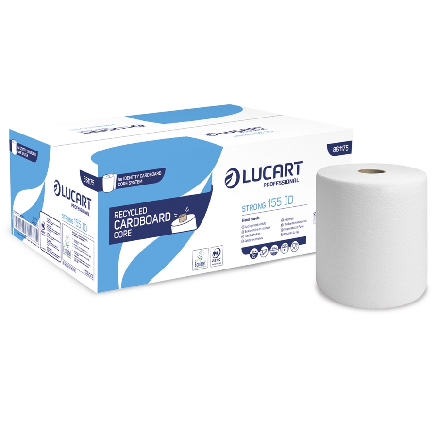 LUCART | 2 PLY STRONG 155 HAND TOWEL ROLLS X 6 | 861175