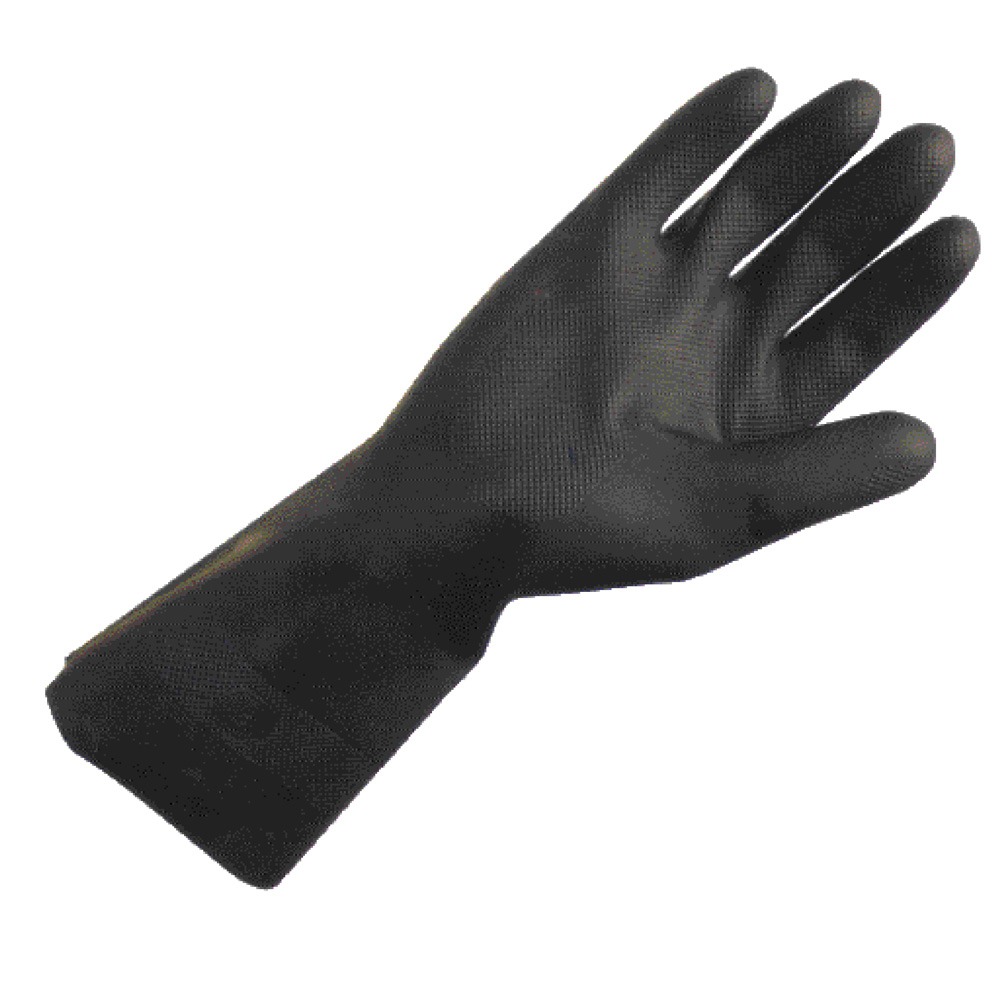 POLYCO HEALTHLINE (HPC) | INDUSTRIAL BLACK RUBBER GLOVES | 6I/6406