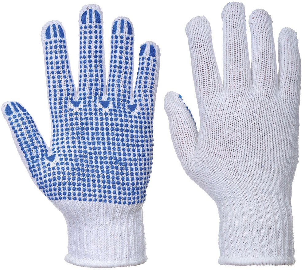 PORTWEST | POLKA DOT STANDARD COTTON KNITWRIST GLOVE | A111