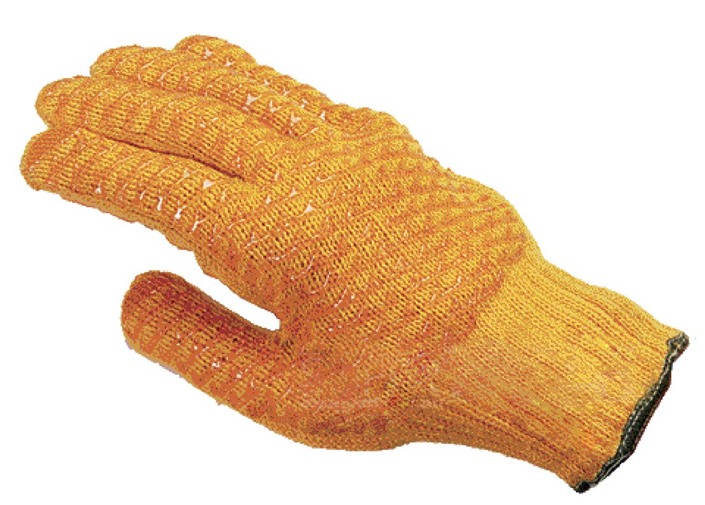 KEEPSAFE | YELLOW CRISS CROSS GLOVES SIZE 10 | 304076