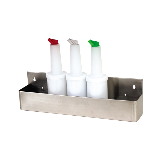 GENWARE |  STAINLESS STEEL 8 BOTTLE SPEED RAIL 55 CM / 22" | SR32-08