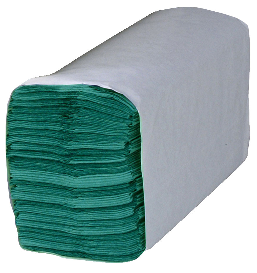 NORTHWOOD HYGIENE | 1 PLY GREEN C-FOLD HAND TOWELS X 2880 | HC128GR