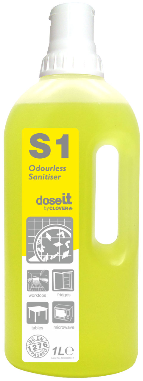 CLOVER (CHRISTEYNS) | 225 S1 DOSE-IT ODOURLESS SANITISER X 1 LTR | 225