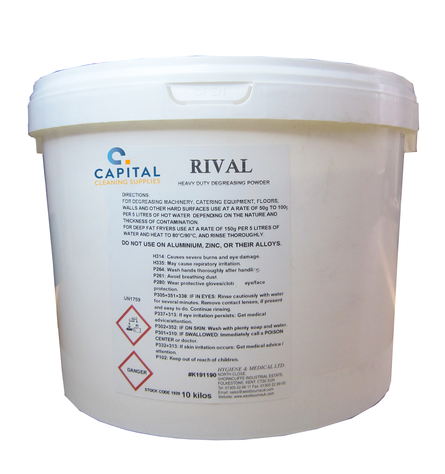 CAPITAL | RIVAL DE-GREASING POWDER X 10KG