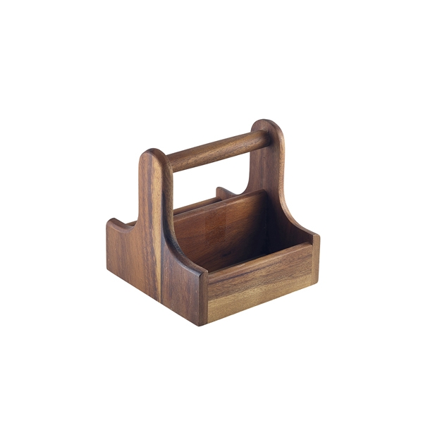 GENWARE | SMALL DARK WOOD TABLE CADDY | DWTC-S