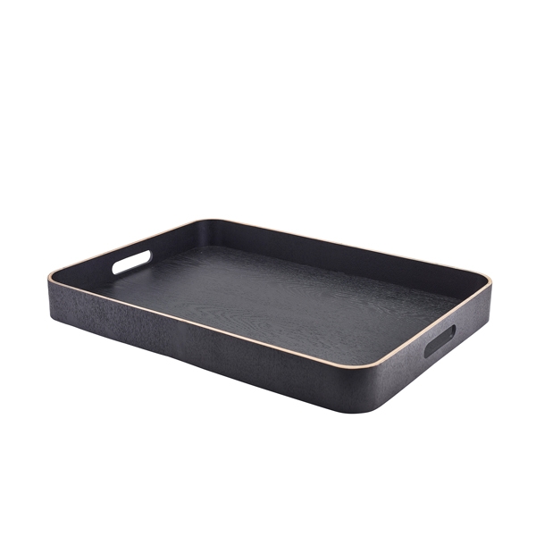 GENWARE | BLACK WOOD VENEER BUTLERS TRAY 55 X 40CM | WVT-B5540BK