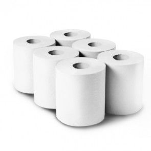 LUCART | 1 PLY WHITE AIRLAID CENTREFEED 50M X 230MM X 6 ROLLS | 852430