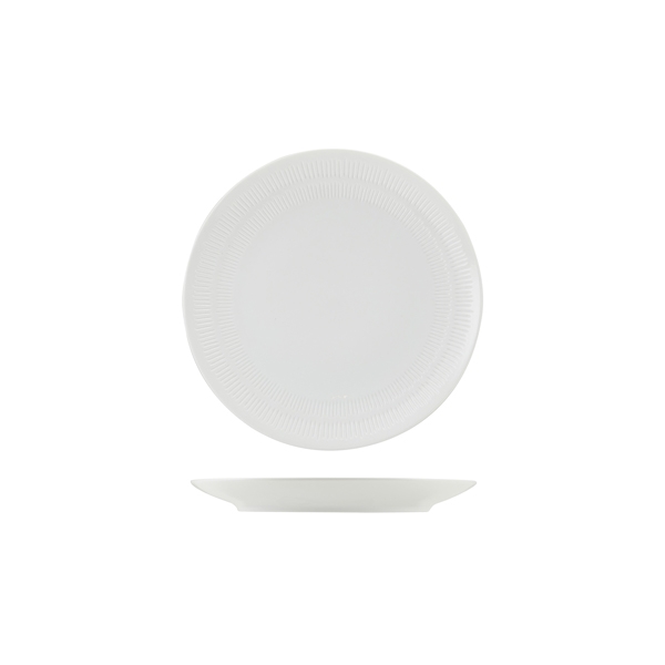 GENWARE | INCISE PORCELAIN SOLARA COUPE PLATE 20CM X 6 | CP-ISL20