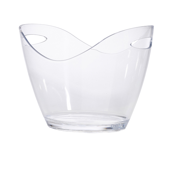 GENWARE | CHAMPAGNE BUCKET LARGE - CLEAR PLASTIC | PCB-L