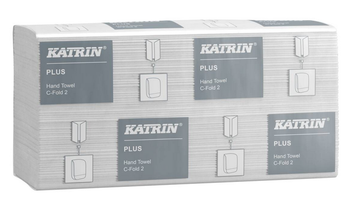 KATRIN | 92512  PLUS 2PLY WHITE C-FOLD TOWEL X 1600 | 92512