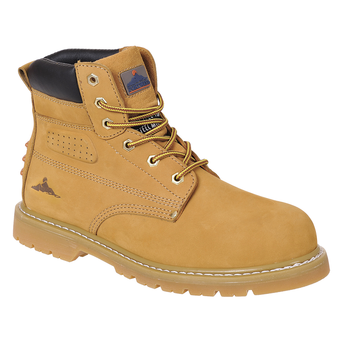 PORTWEST | GOODYEAR WELTED HONEY STEELITE SAFETY BOOT SIZE 12 | FW35HOR47