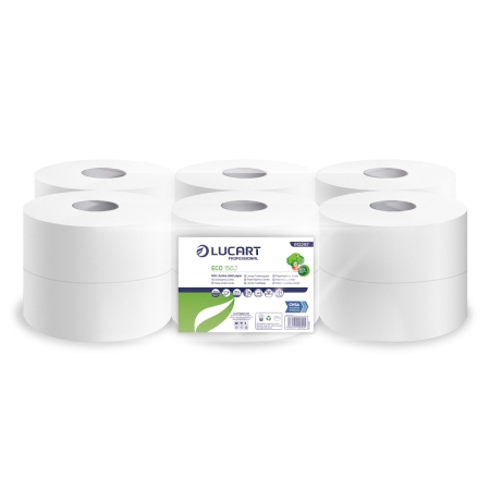 LUCART | ECO 150J MINI JUMBO TOILET ROLLS 150MTR X 12 | 812297