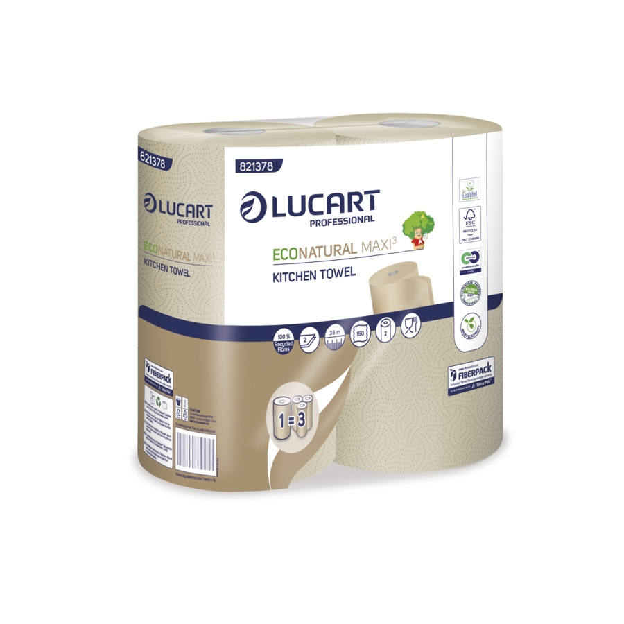LUCART | ECONATURAL MAXI KITCHEN ROLL 2 X 15 | 821378
