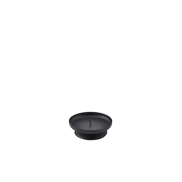 GENWARE | PILLAR CANDLE HOLDER BLACK 90MM DIA X 10 | PCH7
