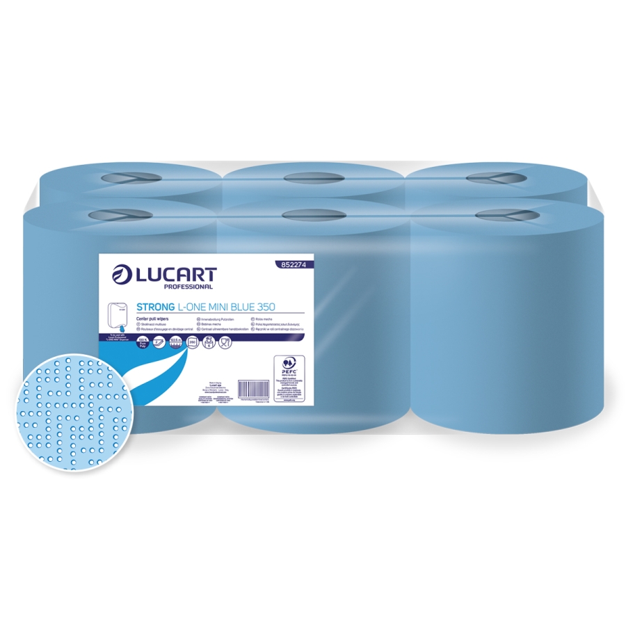 LUCART | L-ONE MINI BLUE CENTRE FEED ROLL | 852274A