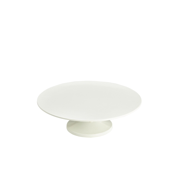 GENWARE |  WHITE MELAMINE CAKE STAND 33CM / 13" | MCS33