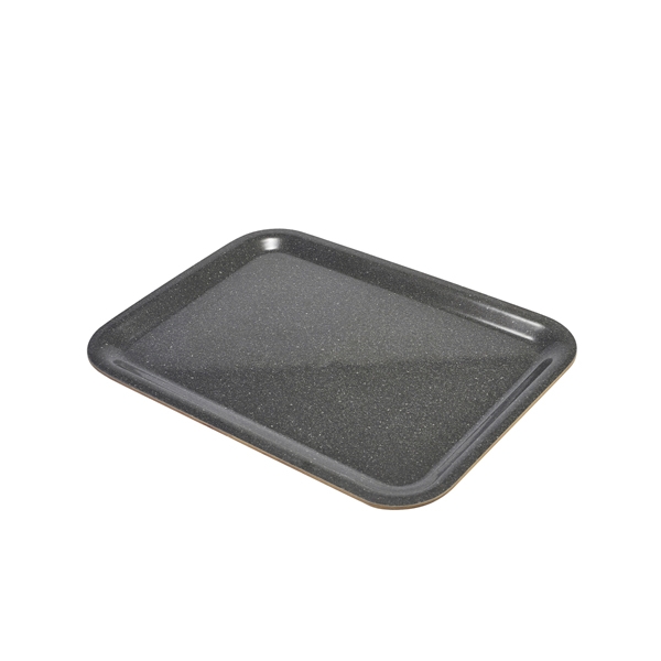 GENWARE | LAMINATED WOOD TRAY 46 X 34CM - DARK GRANITE | PT4634DG
