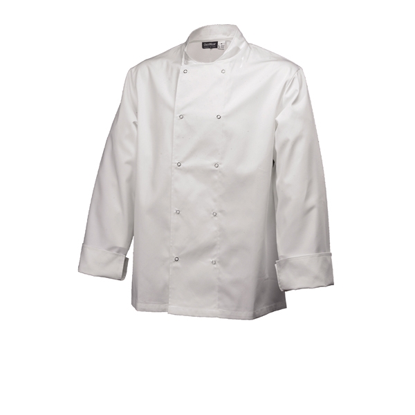 GENWARE | BASIC STUD JACKET (LONG SLEEVE) WHITE S | NJ01-S