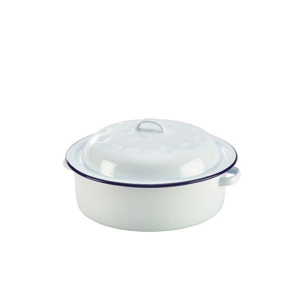 GENWARE | ENAMEL ROASTER 20CM DIA X 12 | 60520