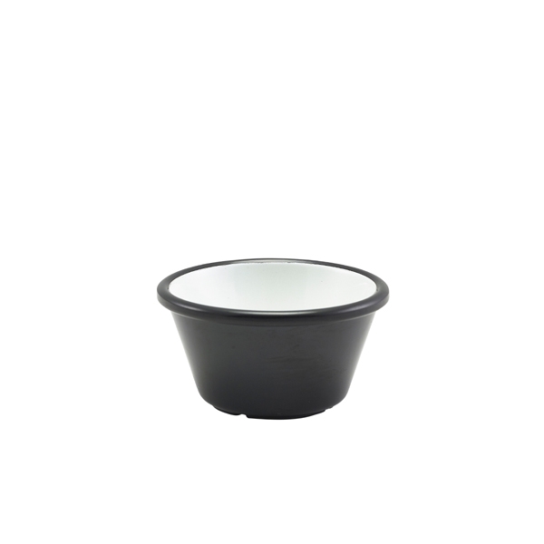 GENWARE | MELAMINE BLACK AND WHITE TWO TONE RAMEKIN 59ML X 24 | E278-03