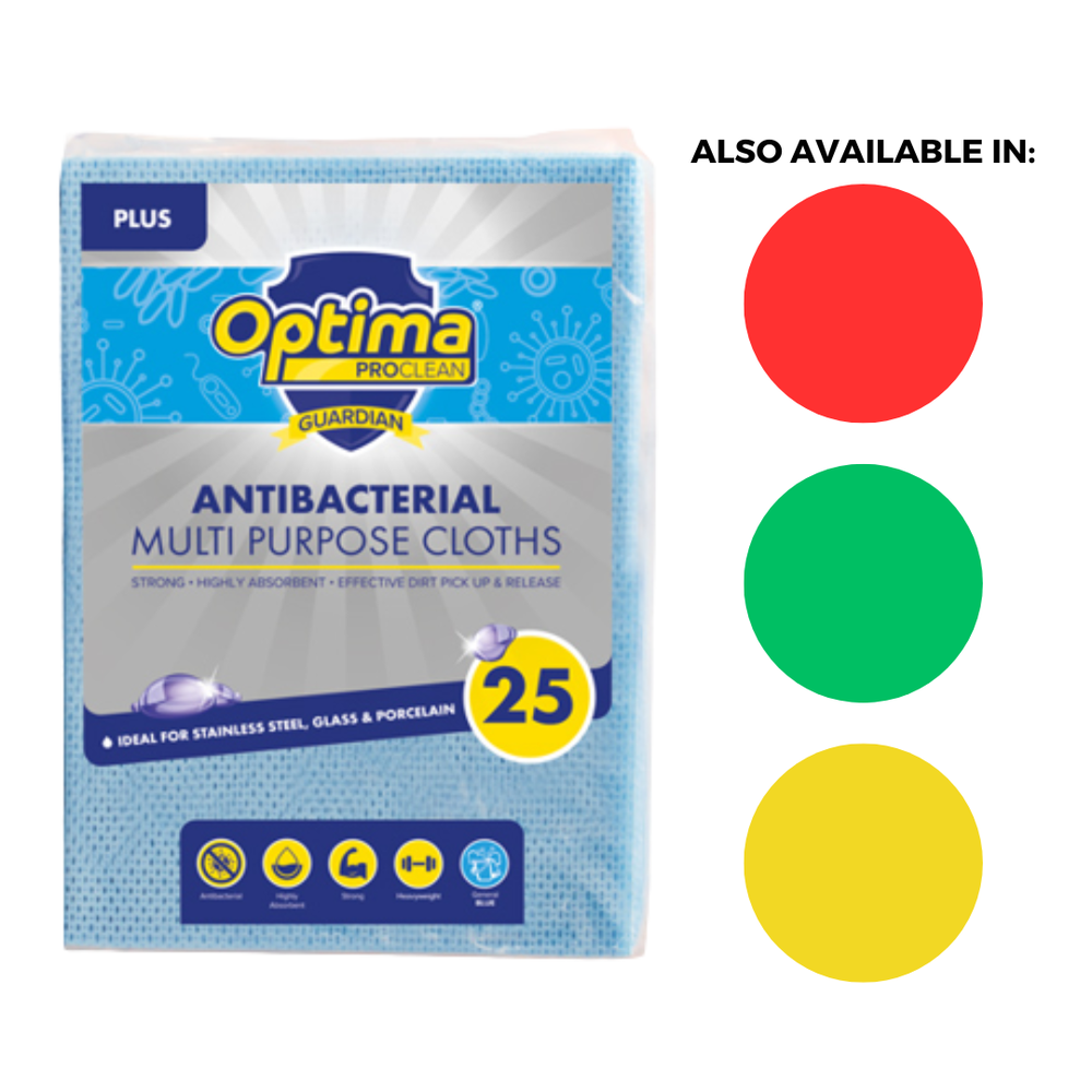 RAMON HYGIENE | OPTIMA PLUS ANTI BACTERIAL CLOTH X 25 | 759